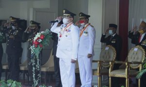 Bupati Muba Pimpin Upacara HUT RI ke-75 Dengan Khidmat dan Terapkan Protokes