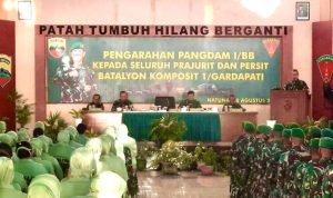 Pangdam I/BB Mayjen TNI Irwansyah, Sambangi  Batalyon Komposit 1/ Gardapati