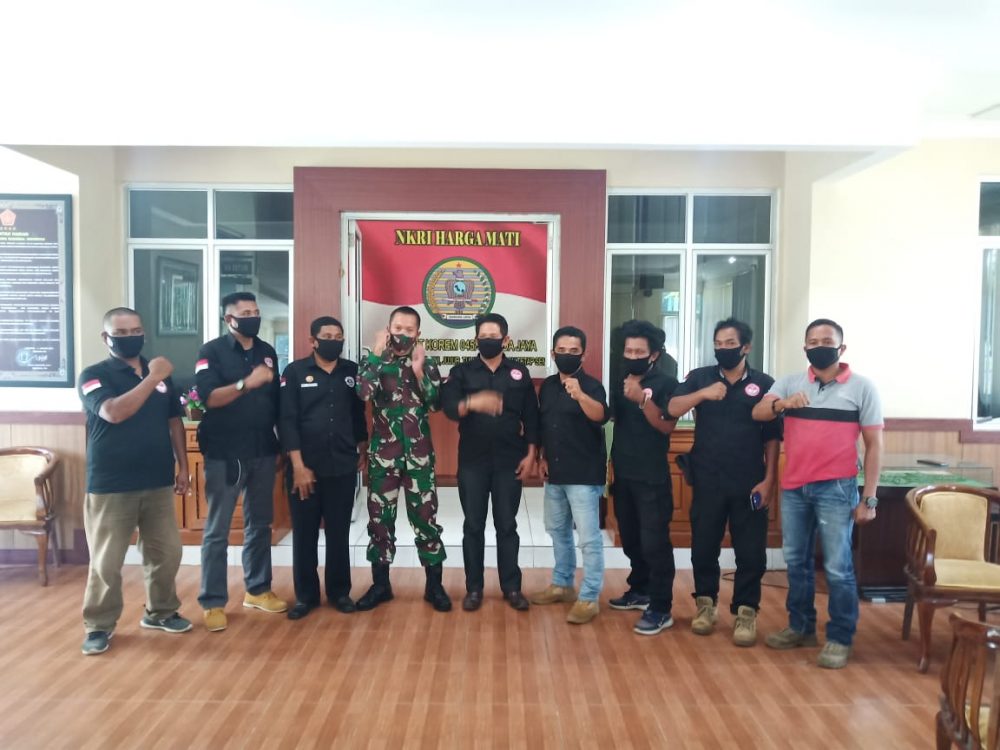 Danrem 045/Gaya Brigjen TNI M. Jangkung, SIP, Tr (Han) Terima Kunjungan Pengurus FPII Setwil Babel