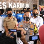 Konferensi Pers, Polres Karimun amankan 10 orang Tersangka