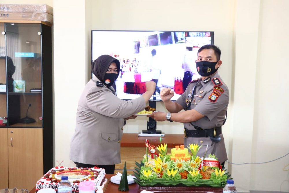 Srikandi Polres Karimun, Syukuran HUT ke-72 Polwan Secara Virtual
