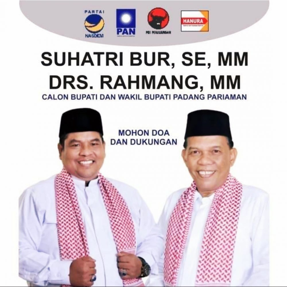 Bacalon Bupati Padang Pariaman Suhatri Bur-Rahmang Daftar ke KPU