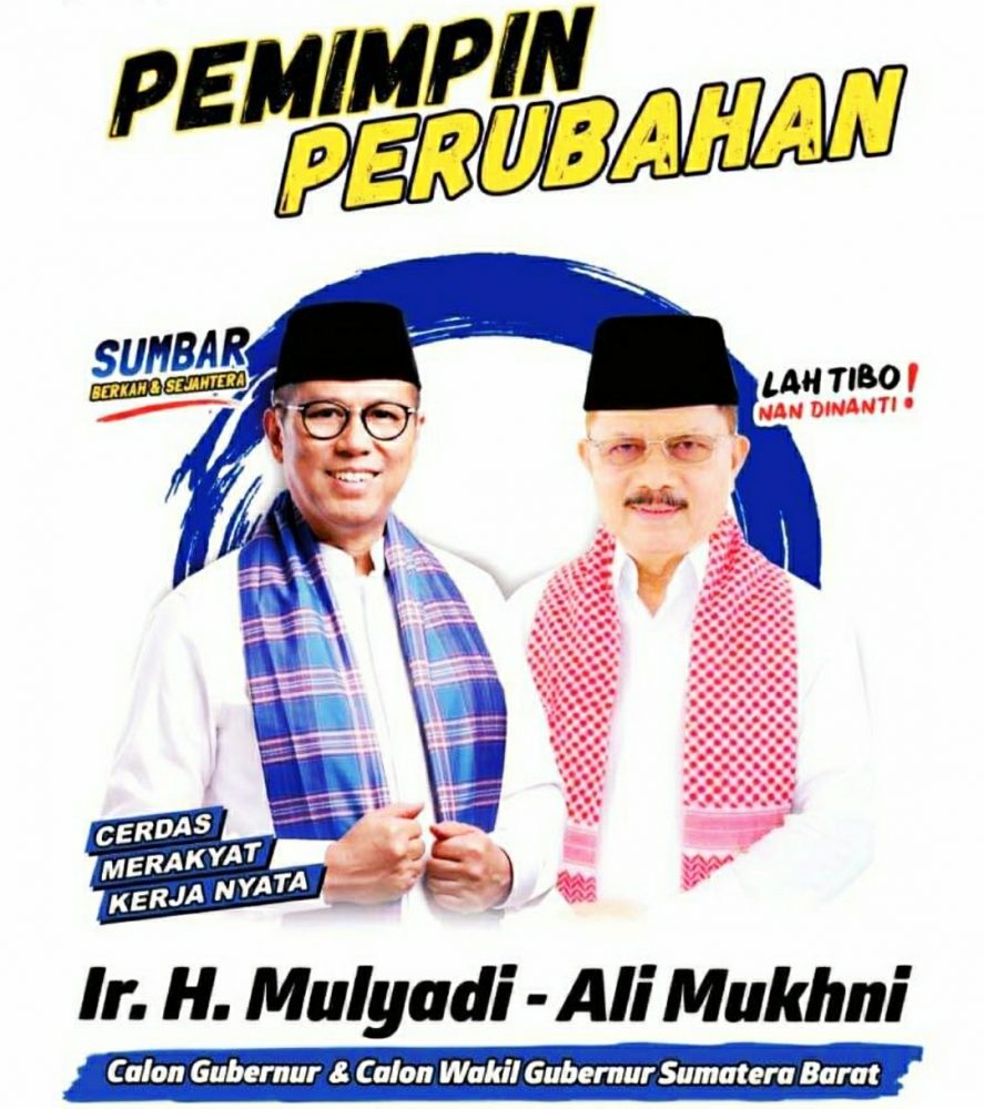 Mulyadi-Ali Mukhni Daftar ke KPU Sumbar