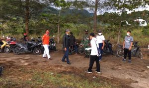 Personil Koramil 06/Serasan, Lakukan Pengamanan Kunker Bupati Natuna