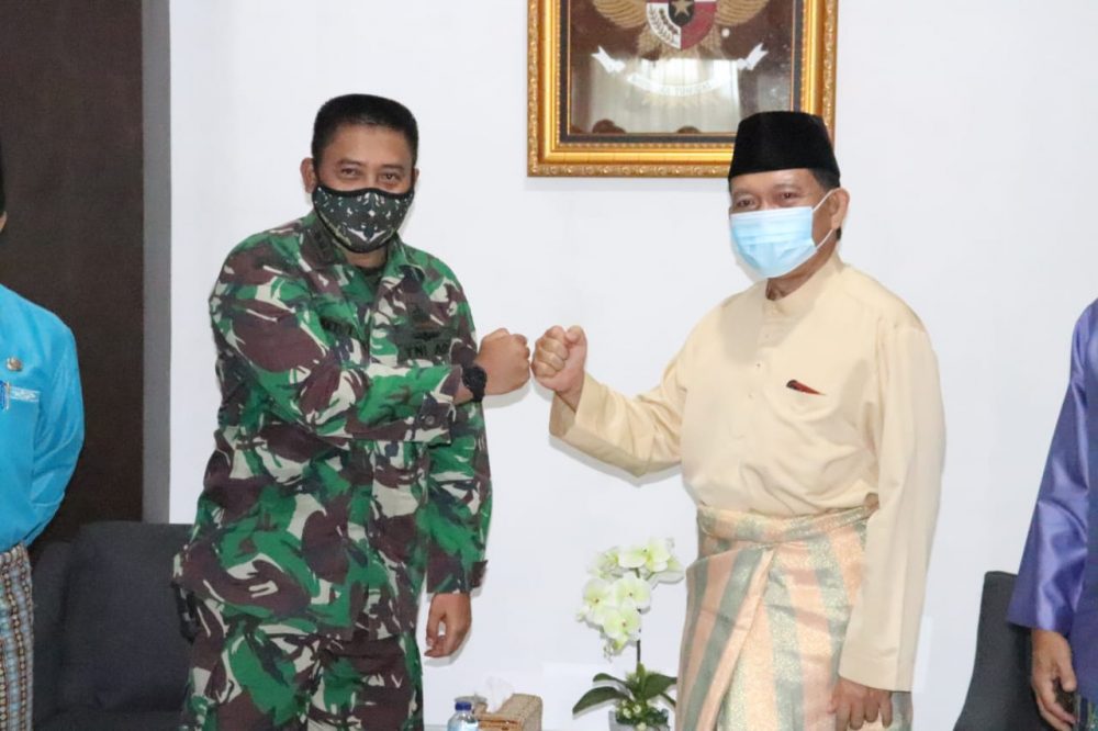 Kunjungan Silaturrahmi, Dandim 0315/Bintan Sambut Kedatangan Pjs. Bupati Bintan dan Rombongan di Makodim 0315/Bintan