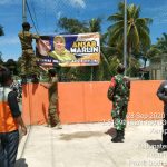 Babinsa Koramil 06/Serasan Bersama Tim Panwascam, Lakukan Patroli Tertibkan APK