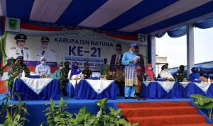 Abdul Hamid Rizal, Pimpin Upacara Peringatan Hari Jadi Kabupaten Natuna ke-21 Tahun 2020