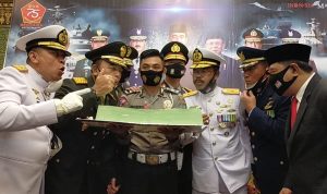 Danlantamal IV Hadiri Upacara HUT ke-75 TNI Secara Virtual Danlantamal IV Hadiri Upacara HUT ke-75 TNI Secara Virtual