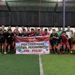 Pertandingan Futsal antara Korem 033/WP Vs Polres Bintan Berlangsung Seru