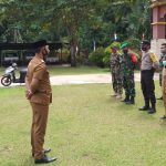 Koramil 06/Serasan, Ikuti Apel Gabungan Terkait Perbup Nomor 51 Tahun 2020
