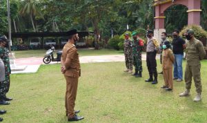 Koramil 06/Serasan, Ikuti Apel Gabungan Terkait Perbup Nomor 51 Tahun 2020