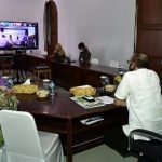 Hamid Rizal Hadiri Vidcon Penandatanganan Kontrak Pembangunan PLBN Terpadu Serasan
