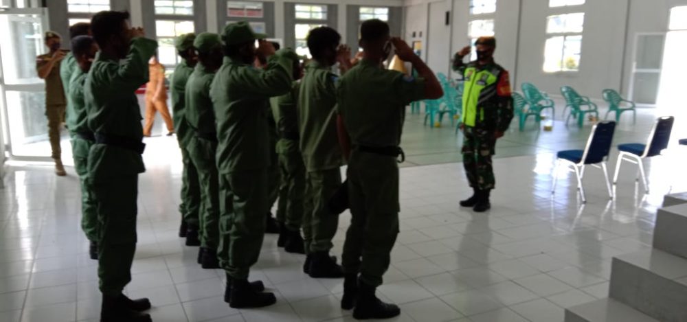 Serda Miko Bersama Unsur Terkait, Beri Pelatihan Materi dan Fisik Terhadap Satlinmas Subi