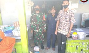 Babinsa Restu Risdianto Kembali Kawal Penyaluran Sembako Kepada Warga Kurang Mampu
