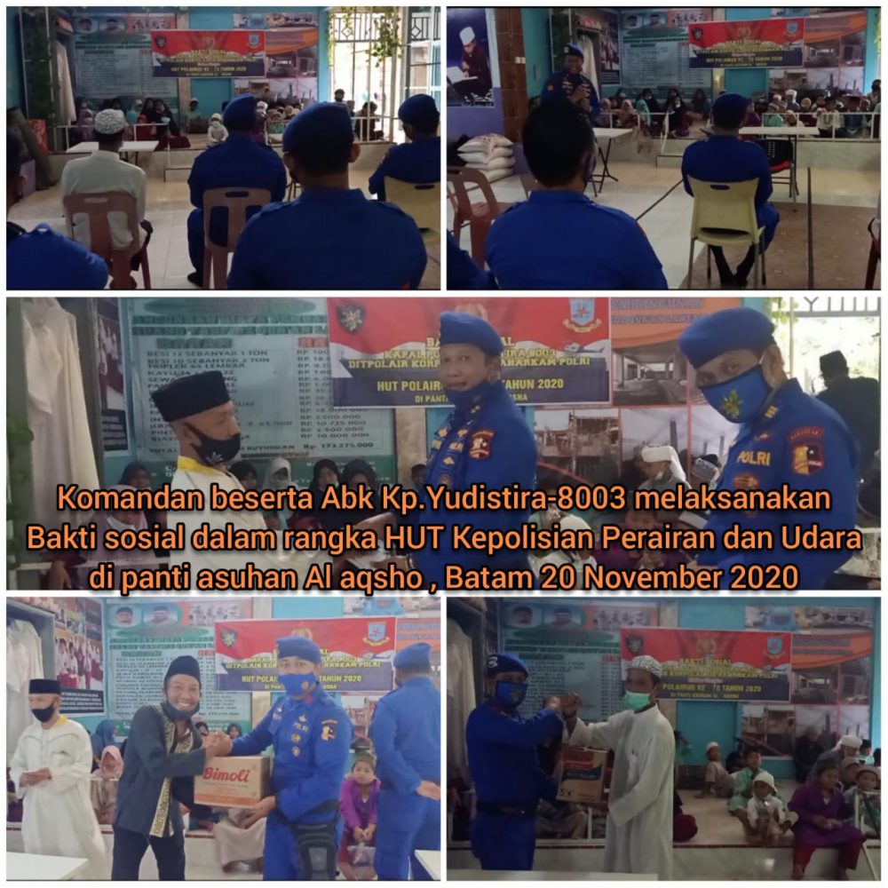 Subhanallah, Komandan dan Anggota KP. YUDISTIRA-8003 Sisihkan Gaji 2,5 Persen Untuk Anak Yatim Piatu