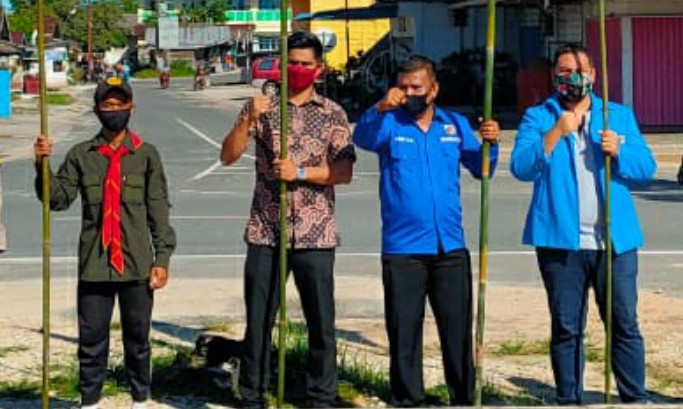 Andes Putra Apresiasi DPD KNPI Natuna, Gelar Aksi Pemuda Peduli Masker