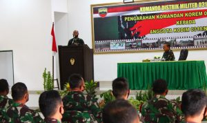Sambangi Makodim 0318/Natuna, Danrem 033/WP Himbau Jajarannya Turut Sukseskan Pilkada Serentak 2020