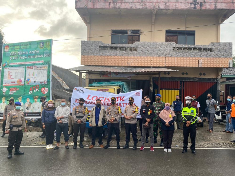 Pendistribusian Logistik Pilkada Natuna, Mendapat Pengawalan Ketat Dari Kepolisian