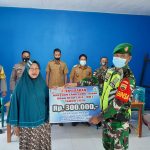 Babinsa Koramil 06/Serasan, Pos Subi, Dampingi Penyaluran BLT DD Tahap VI,VIII,IX Desa Subi Besar