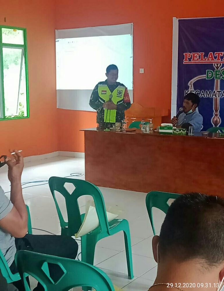 Babinsa Koramil 04/Letung, Gelar Pelatihan Sadar Hukum dan Bela Negara