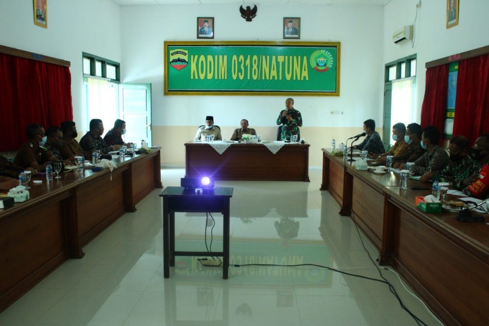 Terkait Rencana Pelaksanaan TMMD Ke-110, Kodim 0318/Natuna Gelar Rakor Bersama Pemda