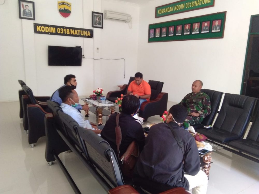 Peringati HPN Sejumlah Jurnalis Kunjungi Kodim 0318/Natuna, Minta Do’a Restu Ikuti UKW