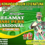 Di Peringatan HPN 2021, Dandim 0318/Natuna : Semoga Pers Tetap Menjadi Mitra TNI-AD