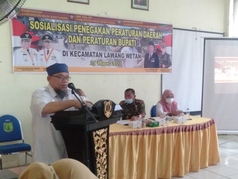 Pemkab Muba Imbau Masyarakat Dukung Penegakan Perda dan Perbup