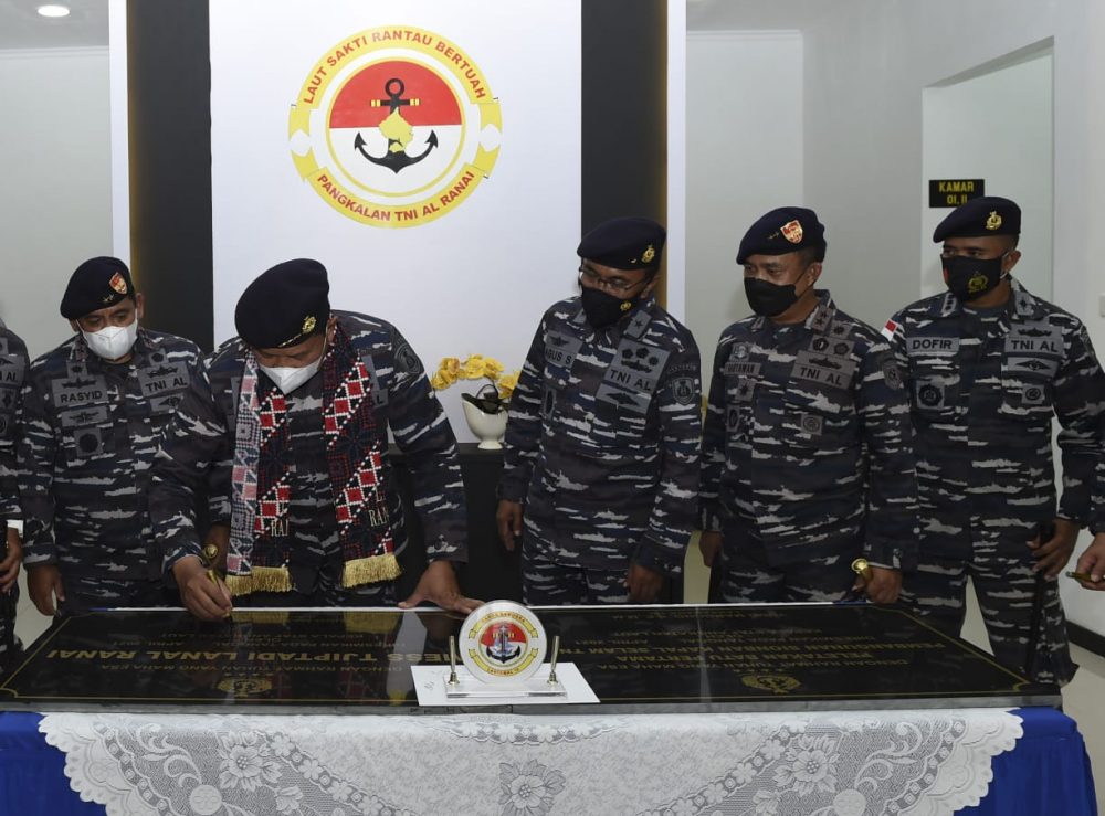 Pangkoarmada I Hadiri Penandatanganan Prasasti Pembangunan Sionbon Kapal Selam dan Sarpras Mess di Natuna
