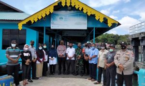 Jelang Ramadhan, Polsek dan Camat Singkep Barat Lakukan Peningkatan Pelaksanaan Prokes di Pelabuhan Jagoh