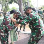 Dandim 0315/Bintan Sambut Kunker Danrem 033/WP Beserta Ketua Persit KCK Koorcab Rem 033 di Makodim 0315/Bintan