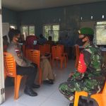 Koramil 06/Serasan, Turut Lakukan Pengamanan Vaksinasi Covid-19 di Gedung BPD