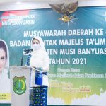 Hj. Thia Yufada Buka Musda BKMT Muba 2021 Hj. Thia Yufada Buka Musda BKMT Muba 2021