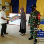 Lagi, Babinsa Koramil 06/Serasan Kawal Penyaluran BLT DD Tahap Ke-4 2021