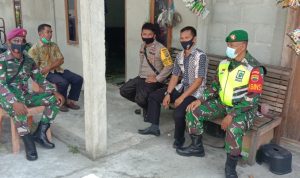 Gelar Halal Bihalal, Babinsa Koramil 06/Serasan Ajak Mitra Kerja Mengedukasi Masyarakat Soal Prokes