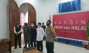 Vicon Bersama Presiden RI, Asisten III Setda Natuna Sampaikan Capaian Vaksinasi
