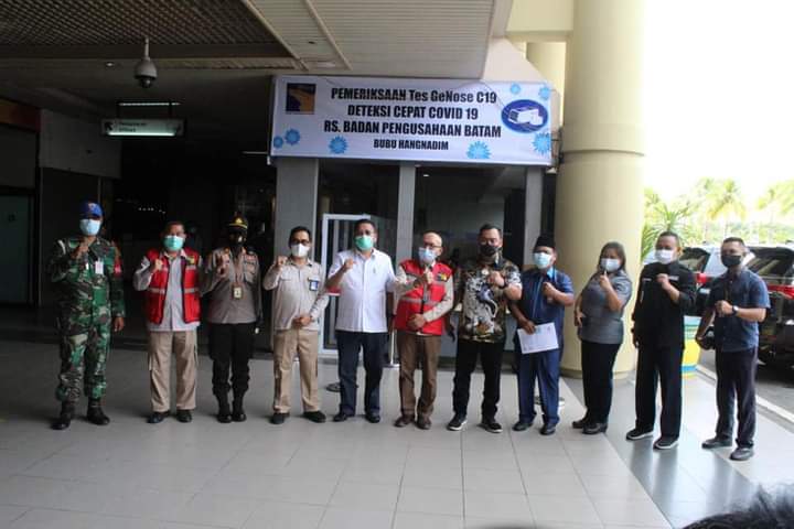 Komisi III DPRD Kepri Tinjau Kesiapan Alat GeNose Covid-19 di Bandara Hang Nadim