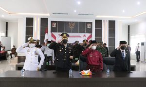 Polres Lingga Bersama Forkopimda Ikuti Upacara Memperingati Hari Lahir Pancasila Secara Virtual