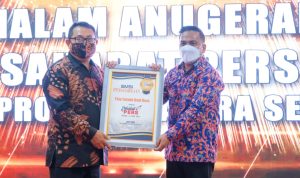 Ketua TP PKK Muba Satu-satunya di Sumsel Raih Anugerah Sahabat Pers