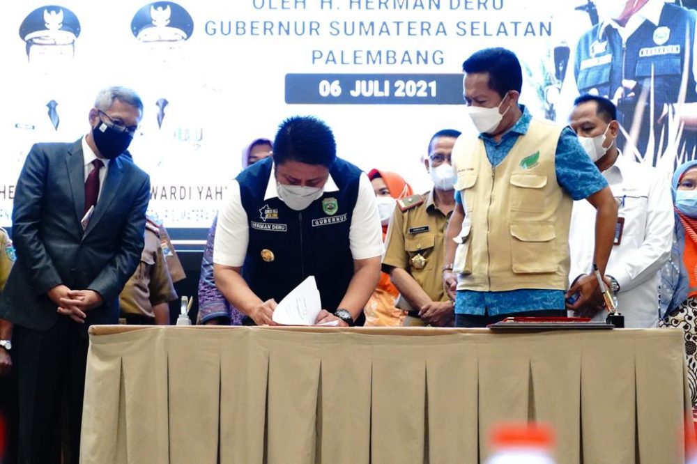 Luncurkan Aplikasi Market Place Sibejajo, Herman Deru Jadikan Sumsel Sebagai Daerah Mandiri Benih