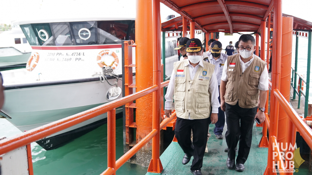 Hari Pertama Peniadaan Mudik, Sekda Tinjau Pelabuhan Sri Bintan Pura