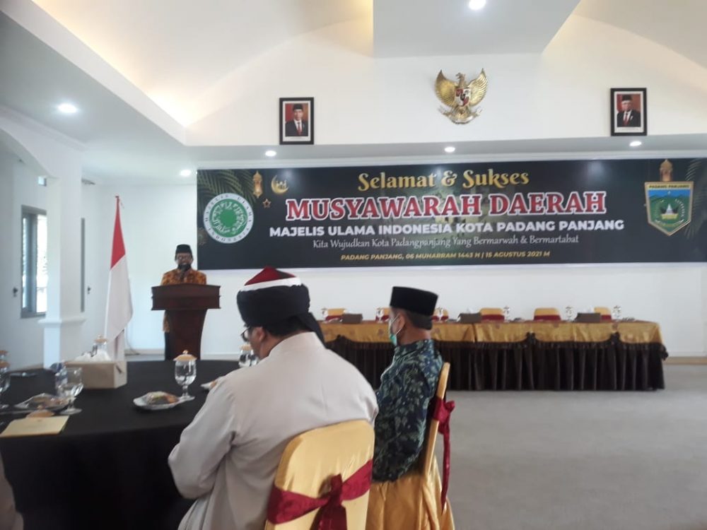 Kakankemenag Padang Panjang Hadiri Musda MUI Kota Padang Panjang