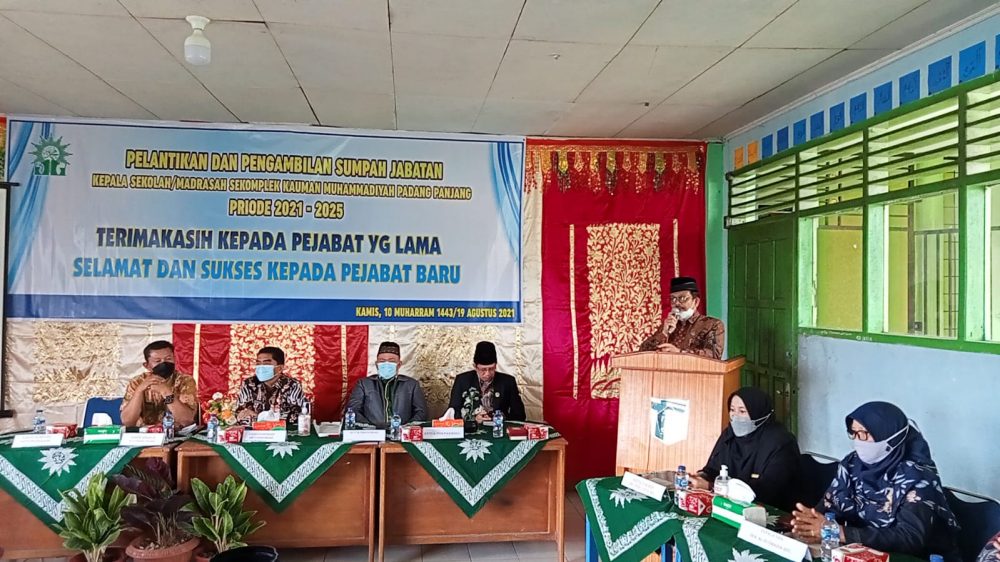 Kakankemenag Padang Panjang Hadiri Pelantikan Kepala Sekolah/Madrasah se Kauman Muhammadiyah Padang Panjang