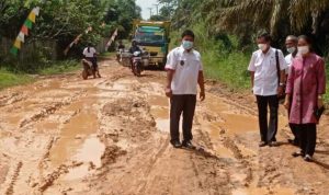 Eni Erliza, SE, Anggota DPRD Muba Dapil I, Monitoring Reses III Tahun 2021 di Kec. Sungai Keruh