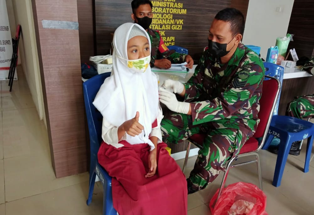 Kodim 0318/Natuna dan Koramil Jajaran Gencar Sosialisasikan Vaksinasi