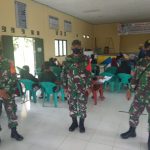 Koramil 06/Serasan Turut Amankan Proses Jalannya Vaksinasi Tahap II
