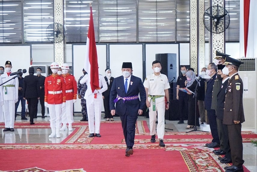Kukuhkan Paskibraka Sumsel, Herman Deru Optimis Upacara HUT RI Berlangsung Sukses