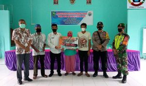 Koramil 03/Sedanau, Kembali Kawal Penyaluran BLT DD Tahap 9 Desa Sabang Mawang