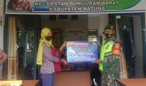 Babinsa Kopda Suwarno Hadiri Kegiatan Penyaluran BLT DD Desa Pian Tengah