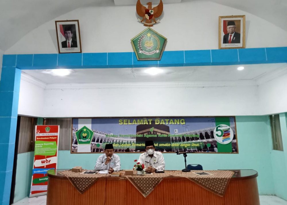 Hari Santri Nasional Tahun 2021, Kakankemenag Padang Panjang Pimpin Rapat Persiapan